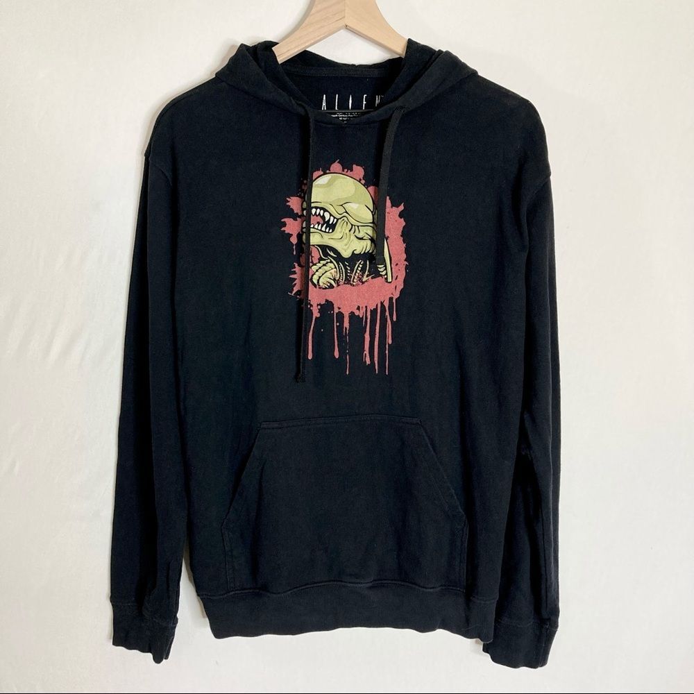 Alien Movie Chestburster Black Pullover Hoodie Medium Unisex Men’s